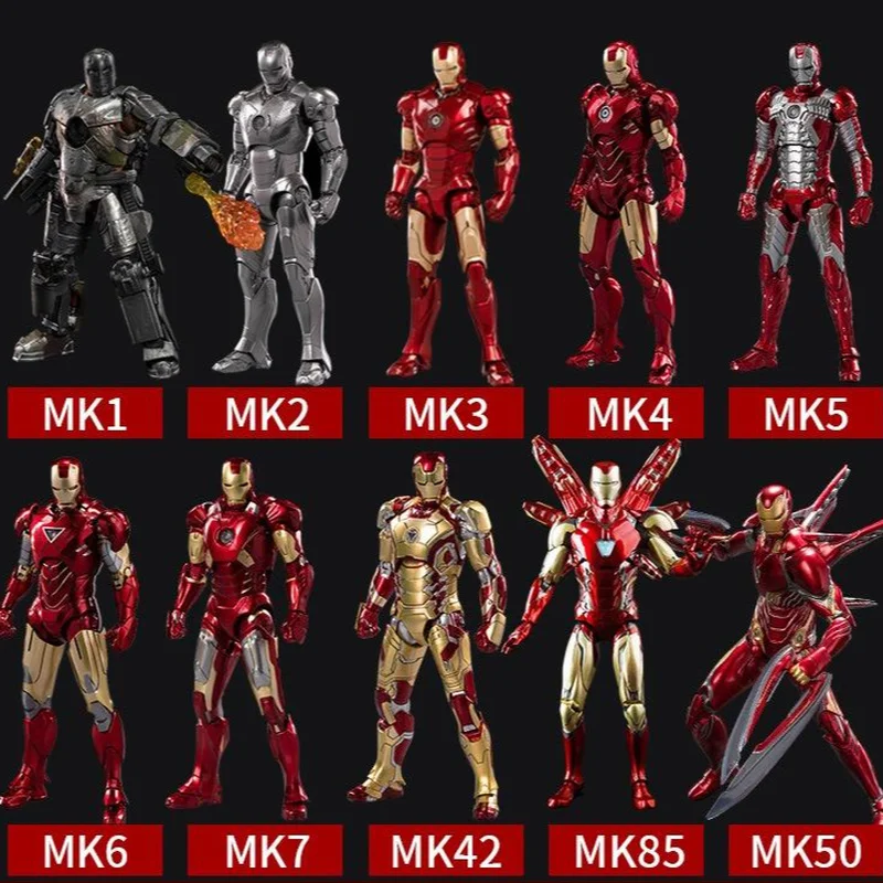 

Original Zd Toys Iron Man Marvel Legends Mk42 Mk43 War Machine 1/10 Mk50 Mk2 Mk3 Mk4 Mk5 Mk6 Mk7 Tony Stark Model Action Figure