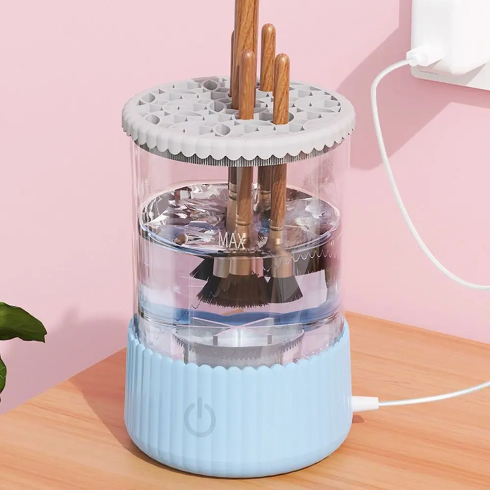 Автоматический электрический очиститель кистей для макияжа 3 в 1 5 В сушилка