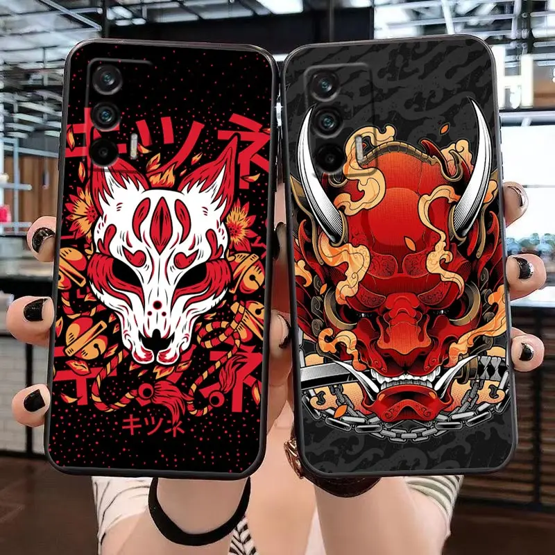 

Case For OPPO Realme GT 2 Pro Master NARZO 50 50I 50A 5G C35 C33 C31 C30 C30S C21 C21Y C20 C15 C12 C11 Case S-Samurai Oni Mask