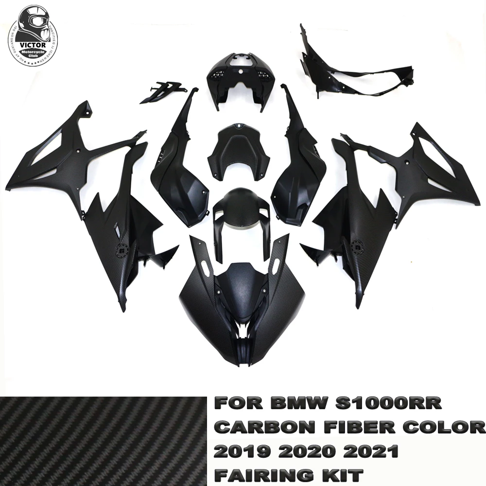 

Motorcycle Accessories Carbon Fiber Color Matching Fairing Kit ABS Injection Molding Suitable for BMW S1000RR 2019 2020