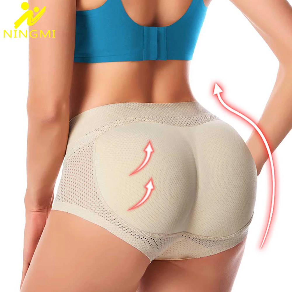 

NINGMI Butt Lifter Shapewear Panties Women Hip Shapewear Panties Seamless Push Up Shaper Panties Fake Hip Pad Panties