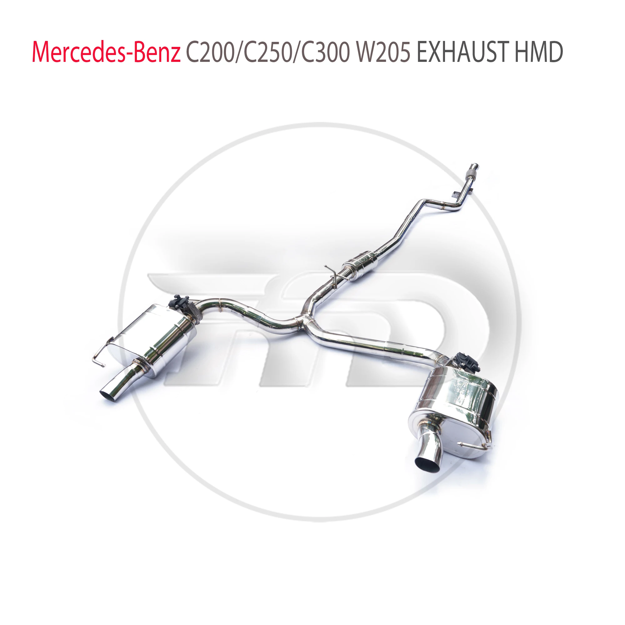 

HMD Stainless Steel Exhaust System Performance Catback for Mercedes Benz C200 C250 C300 W205 1.5T 2.0T Valve Muffler