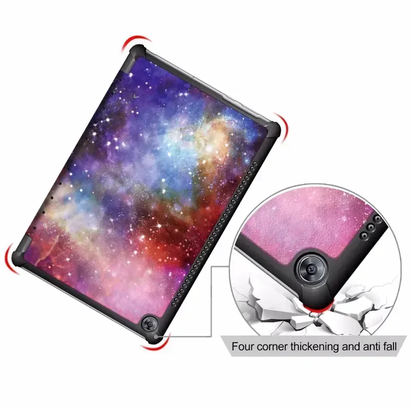 

HMTX For Mediapad M5 10.8" Smart PU Leather Case for huawei Mediapad M5 Pro 10.8 inch Free Gift for Soft Flim Stylus pen