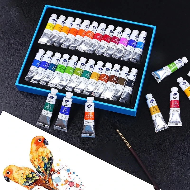 

Paul Rubens 14/18/24/36Colors Watercolor Pigment 5ML Tube Professional Drawing Pigments Set For Artist Painting Art Supplies