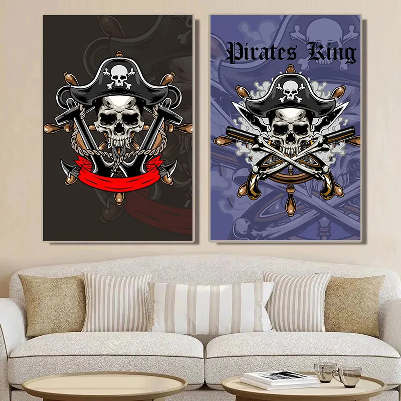 Пираты Значок Плакат Приключения Истории Настенные Художественные Фотографии