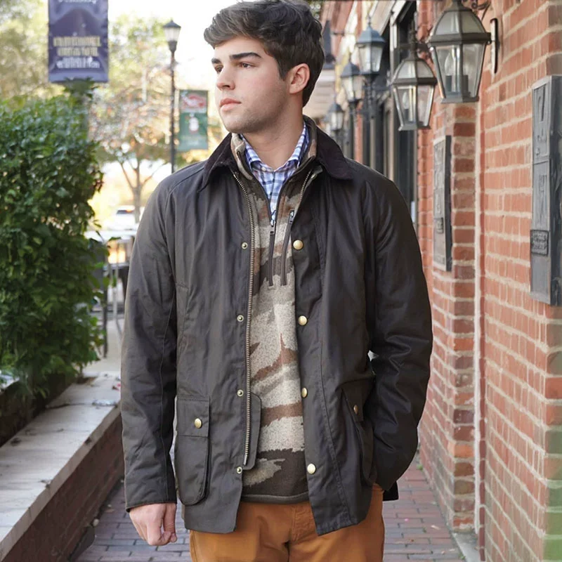 Классический ретро вельветовый воротник армейского зеленого цвета тонкий плащ