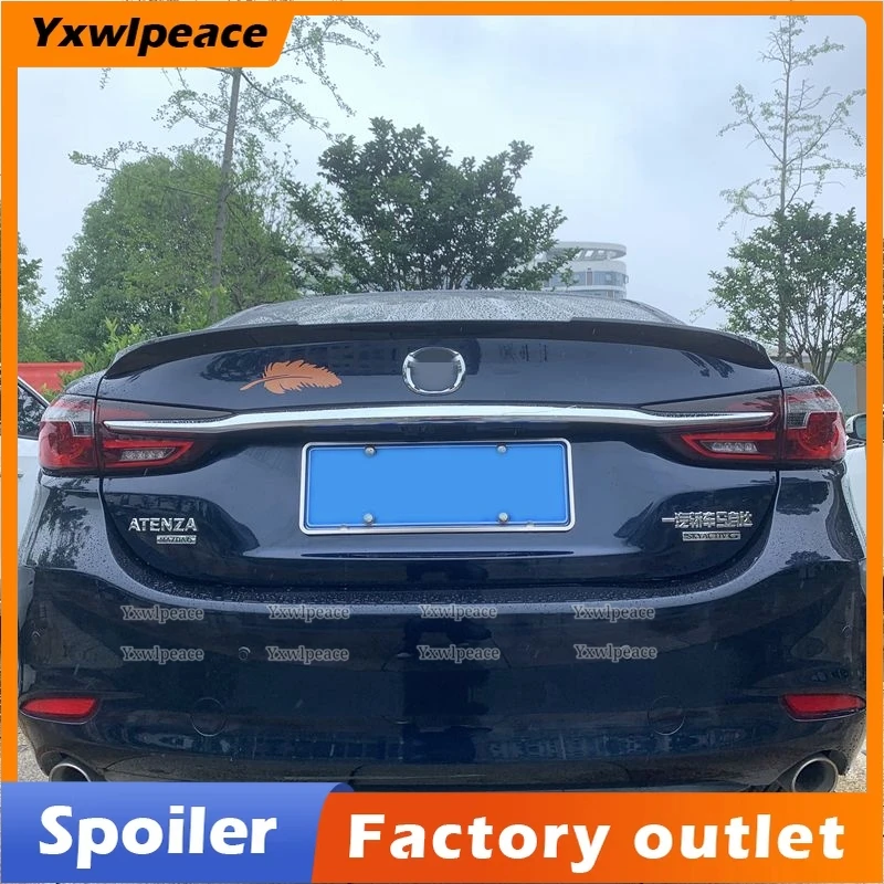 

For Mazda 6 Atenza 2014 2015 2016 2017 2018 2019 2020 2021 ABS Material Unpainted Color Trunk Spoiler Body Kit Accessories