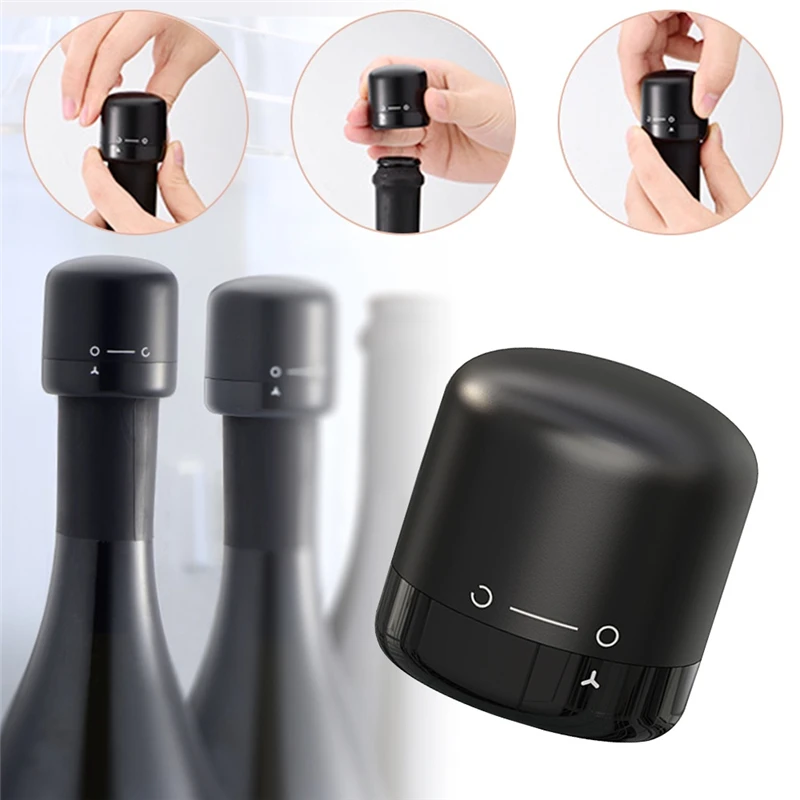 

5/10 Pcs New Vacuum Red Wine Bottle Cap Stopper Silicone Sealed Champagne Bottle Stopper Retain Freshness Wine Plug Bar Tools