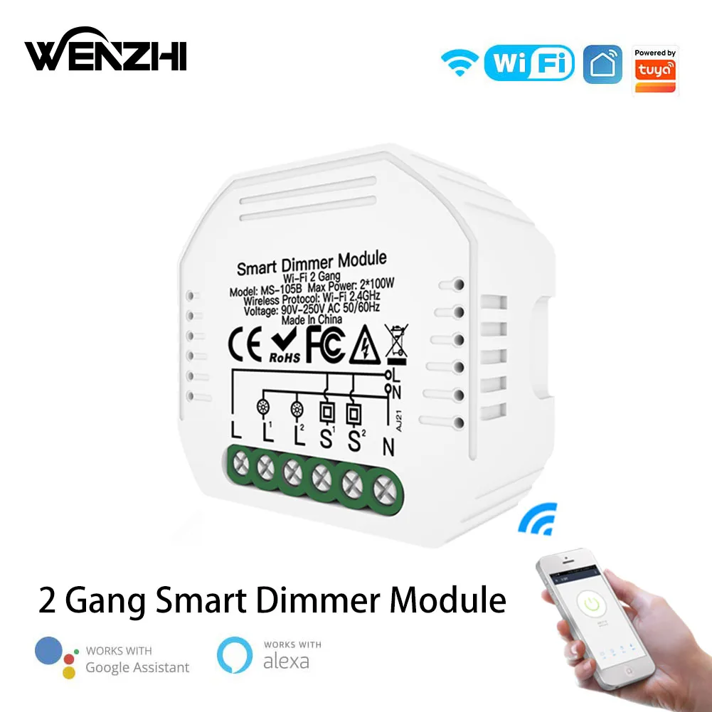 

Модуль выключателя света Wi-Fi Wenzhi