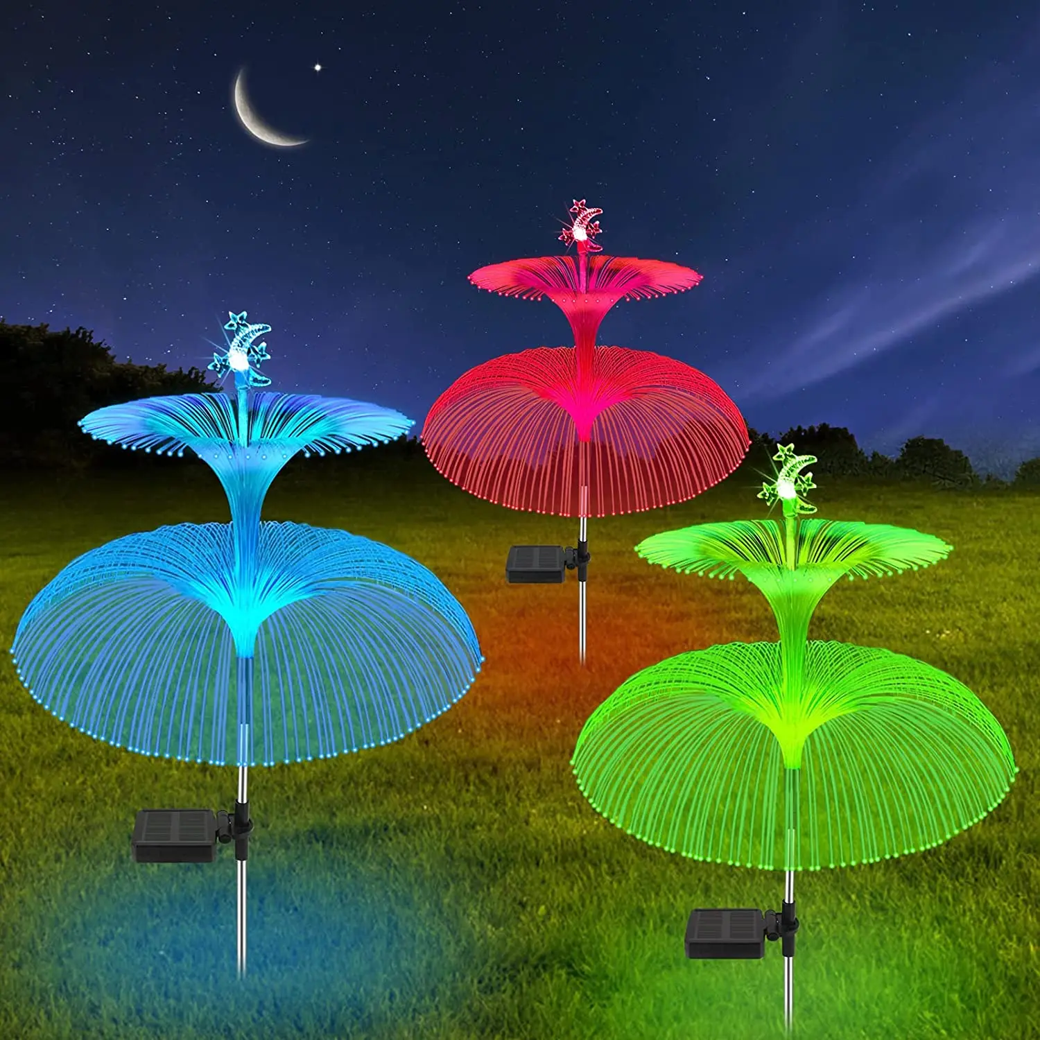 

Solar Jellyfish Light 7 Colors Changing Lawn Lamp Outdoor Waterproof LED Garden Lights Patio Backyard Landscape Decor Lighting