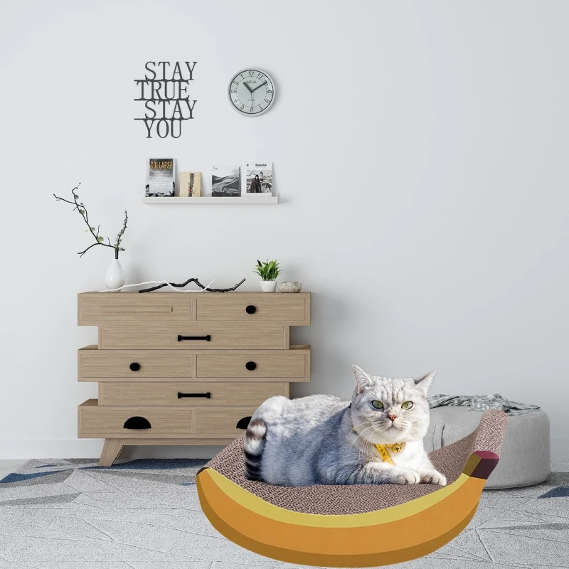 Когтеточка K5DC картонная волнистая кровать для домашних кошек поддержания