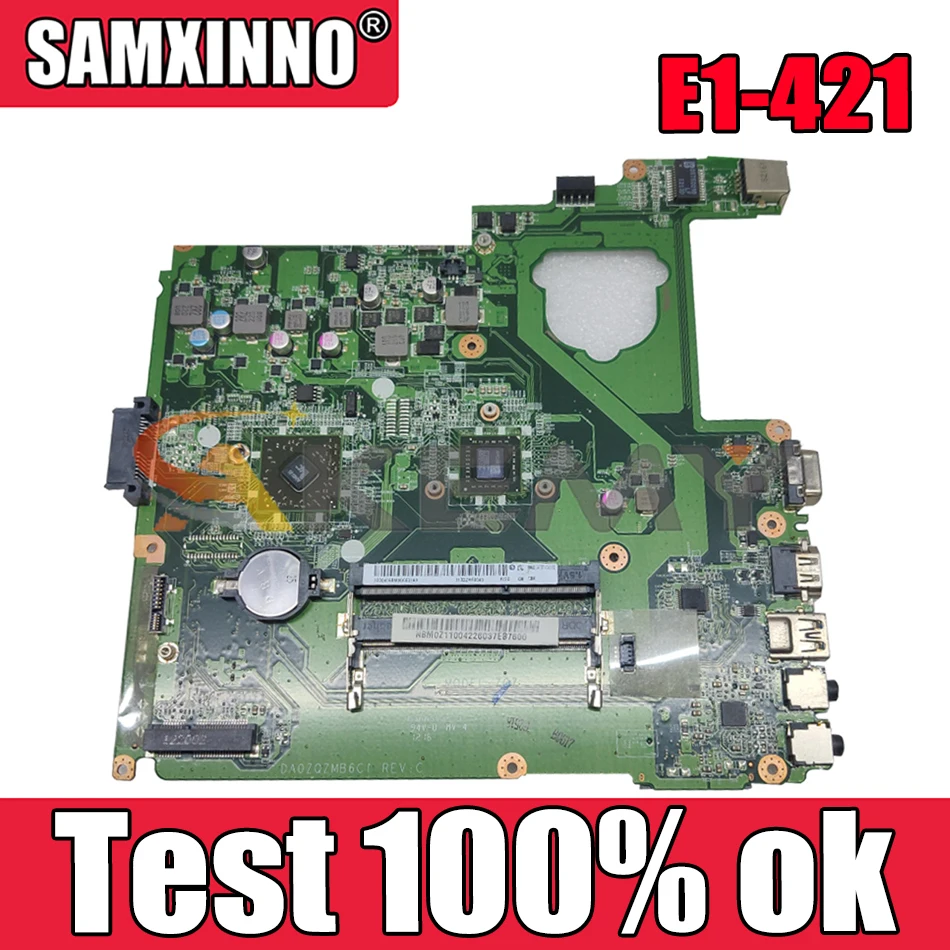 

AKEMY NBM0Z11001 DA0ZQZMB6C0 Laptop Motherboard For Acer Aspire E1-421 Onboard DDR3 NB.M0Z11.001 Mainboard Mother Boards
