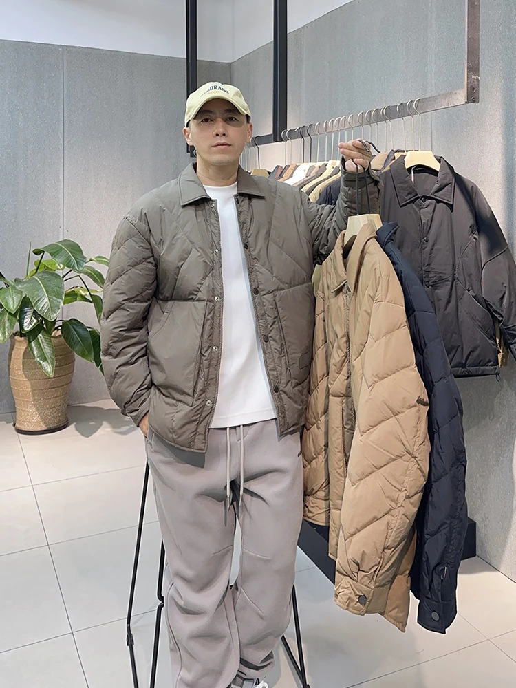 Зимний новый легкий пуховик 2024 мужской простой теплый Emed для мальчиков ~