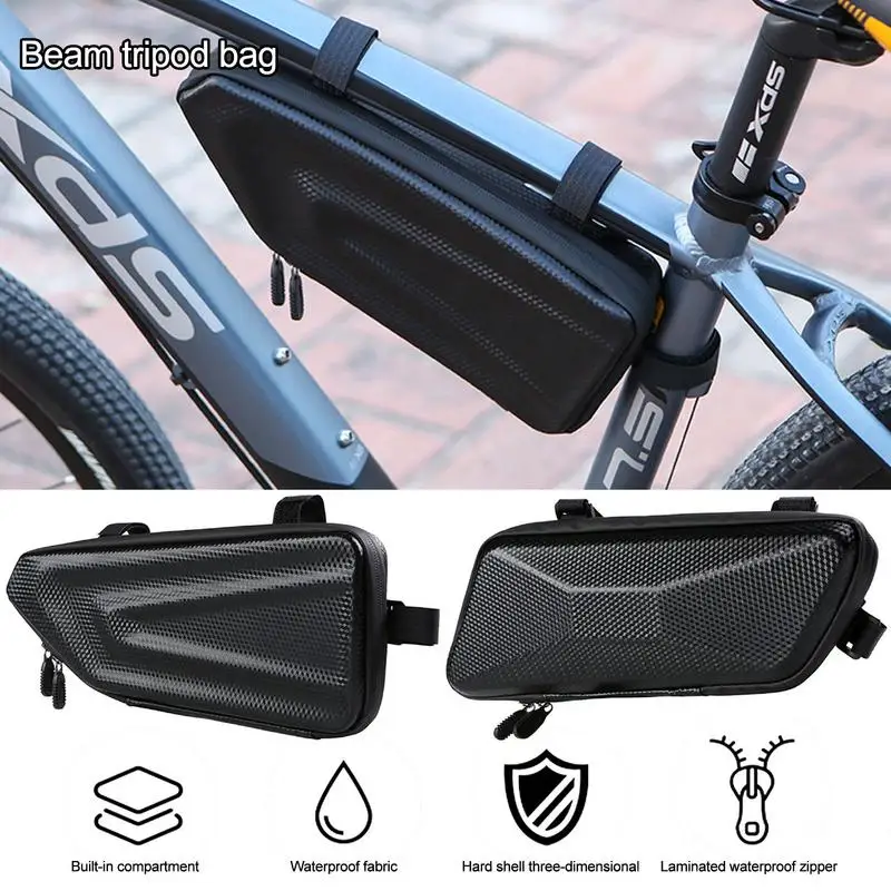 

1.3L Bicycle Triangle Bag Bike Frame Front Tube Bag Waterproof Cycling Pannier Packing Pouch Mountain Bike Bicicleta Accessories