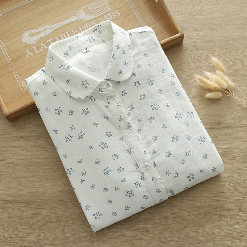 Двухслойные хлопковые топы с орхидеей женская одежда свободные облегающие