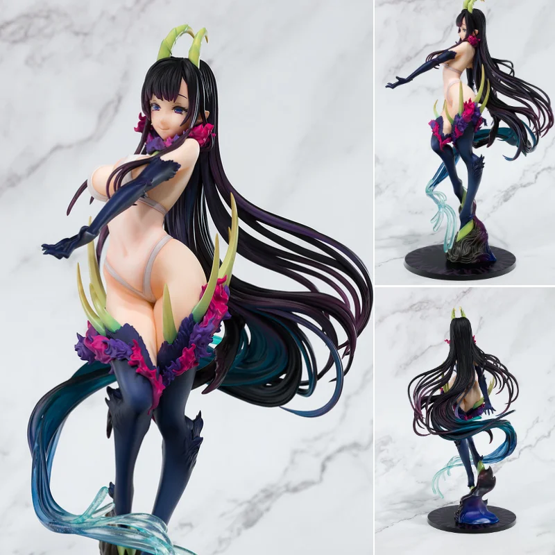 

100% оригинальные игрушки QueenQ Demon Sister Chiyo 1/7, 29 см, ПВХ, экшн-герои, модели детской модели, игрушки, куклы, подарок