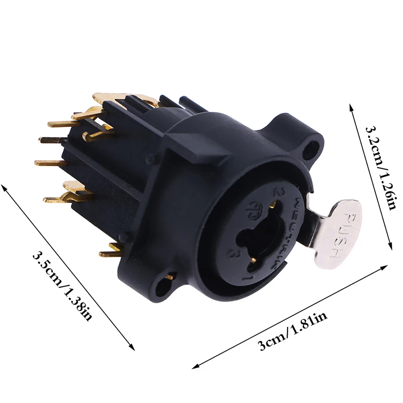 Комбинированный разъем XLR и 6 35 мм для монтажа на панели
