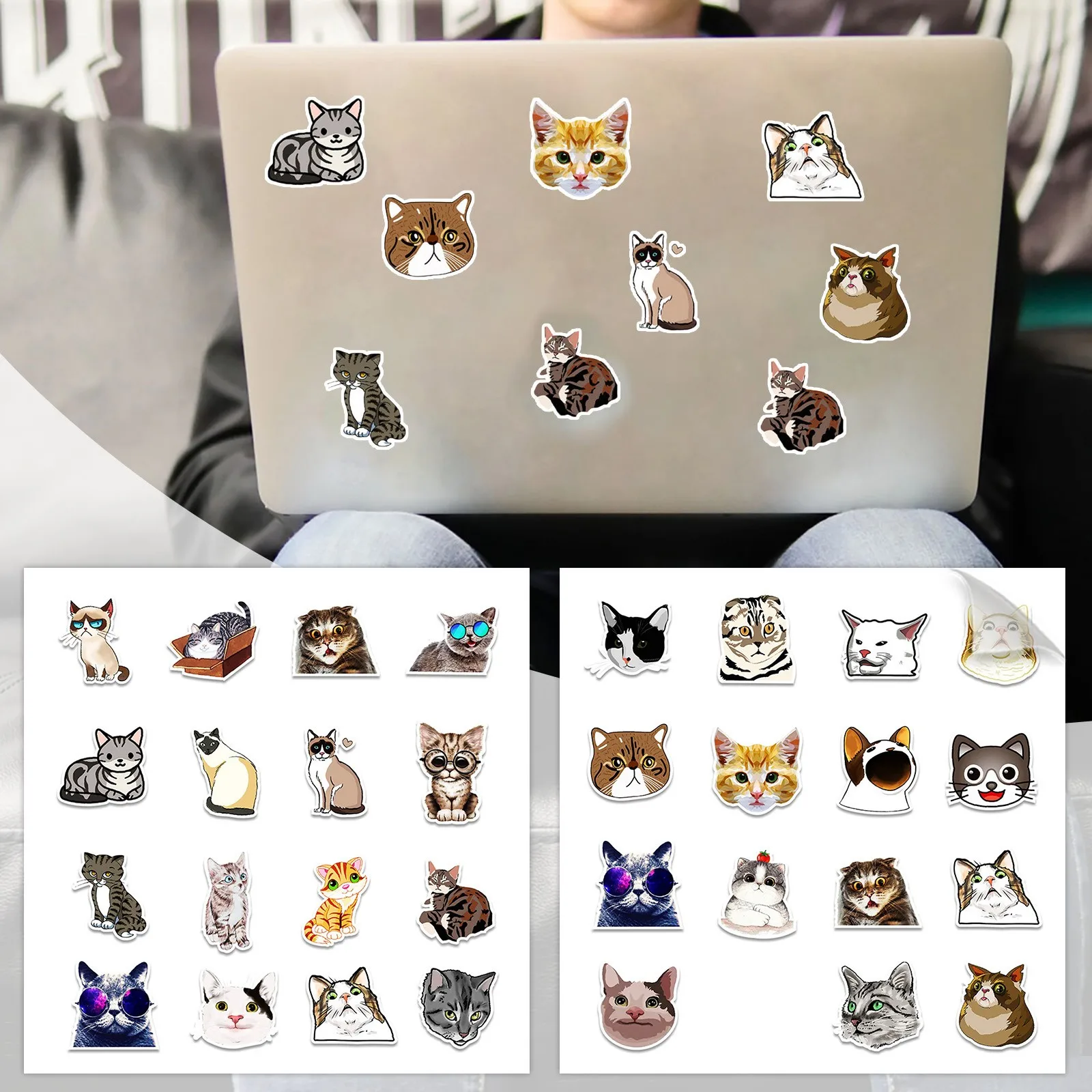 

Наклейка для багажа, холодильника, телефона, водостойкая, 50 шт.