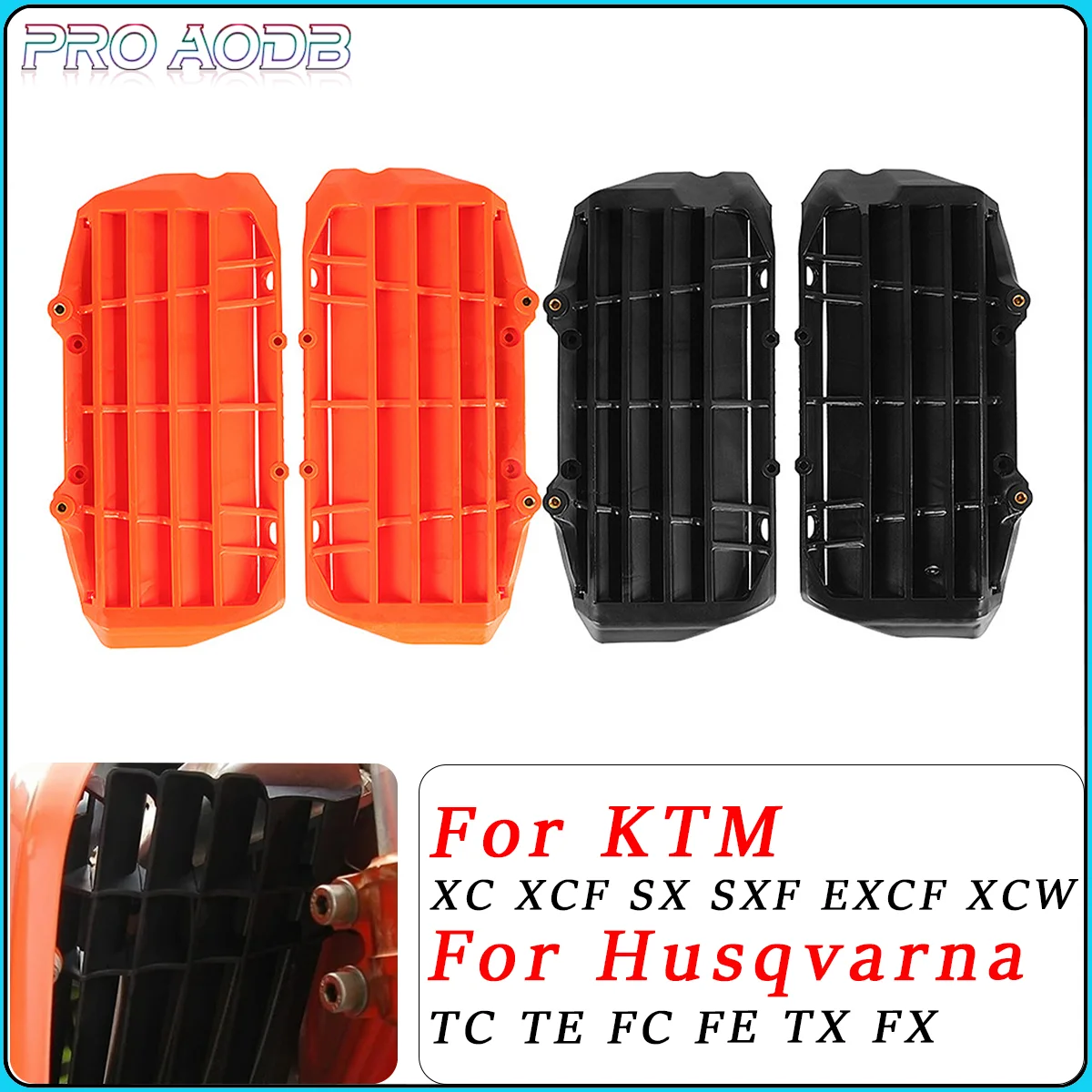 Фото Для HUSQVARNA KTM SX SXF XCF XCW EXCF TE FE FC TC Dirt Bike Мотоциклетная решетка радиатора Решетка радиатора Люстры Радиатор Защита №1