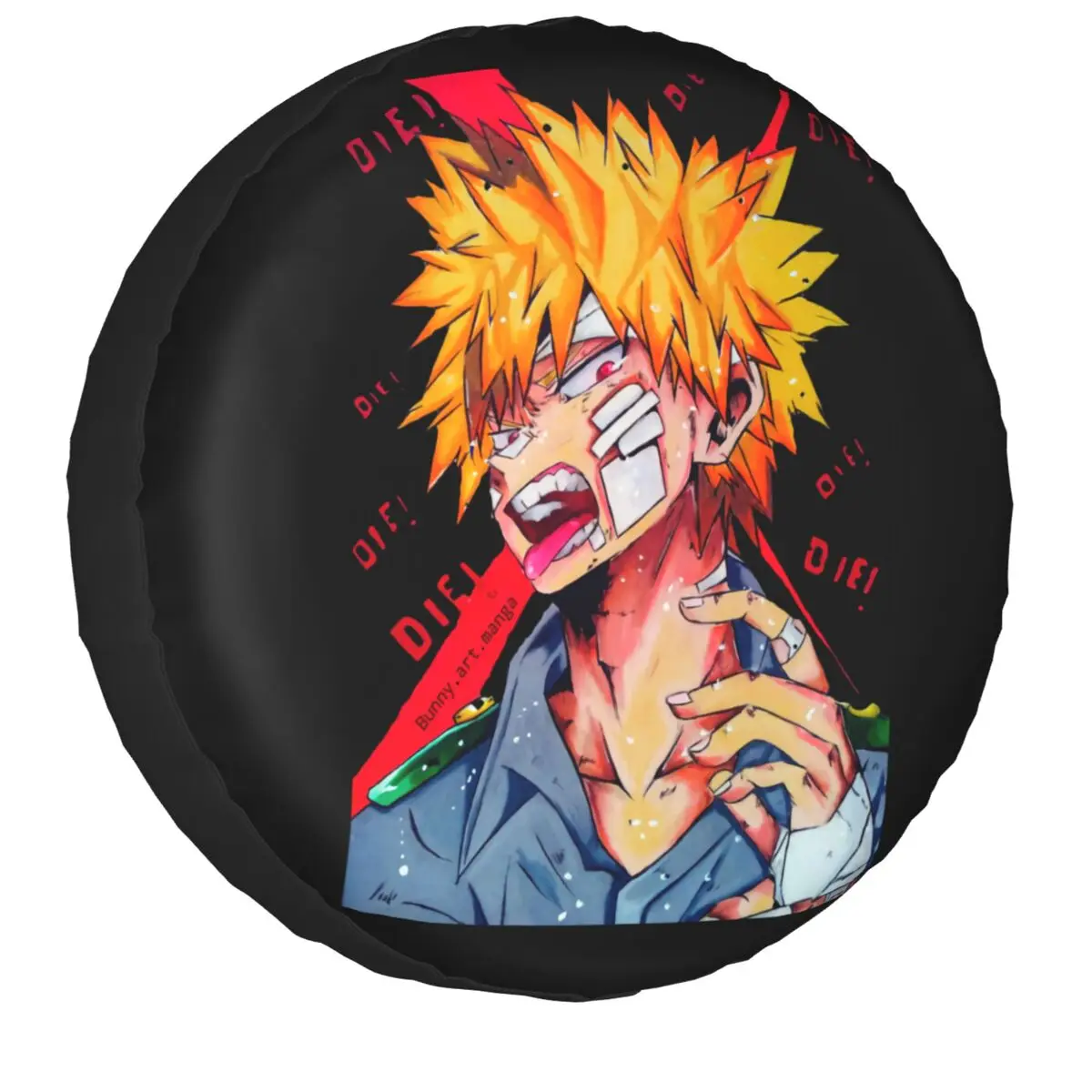 

Boku No Hero Academia Spare Wheel Tire Cover for Toyota Anime Manga Katsuki Bakugo Jeep SUV Vehicle Accessories 14" 15" 16" 17"