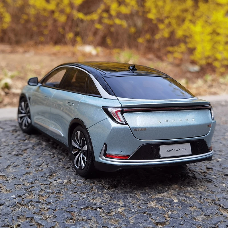 1:18 Новая Энергия polar Fox ARCFOX Alpha S Blue Valley Magna Коллекционная модель автомобиля из