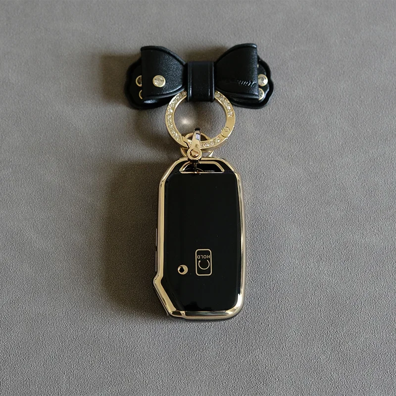 

Чехол для автомобильного ключа из ТПУ с 5 кнопками и бантом для Kia Seltos Sportage Sorento Cerato KX5 Niro Forte K3 K5 Opatima Soul Telluride 2021 2022