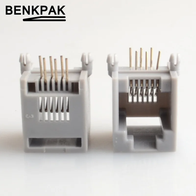 Разъем для телефона 6P6c RJ12 6 контактов