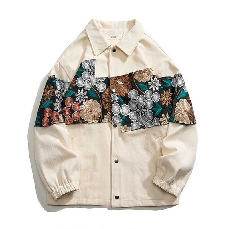 

Мужская куртка-бомбер в стиле ретро, бейсбольная форма с вышивкой, гоночная куртка для пар, корейская мода, уличные свободные куртки, мужские топы, Chaquetas