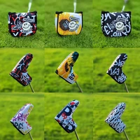 golf accessories golf club blade putter cover side shaft center shaft magnetic closure canvas cap cover free shipping