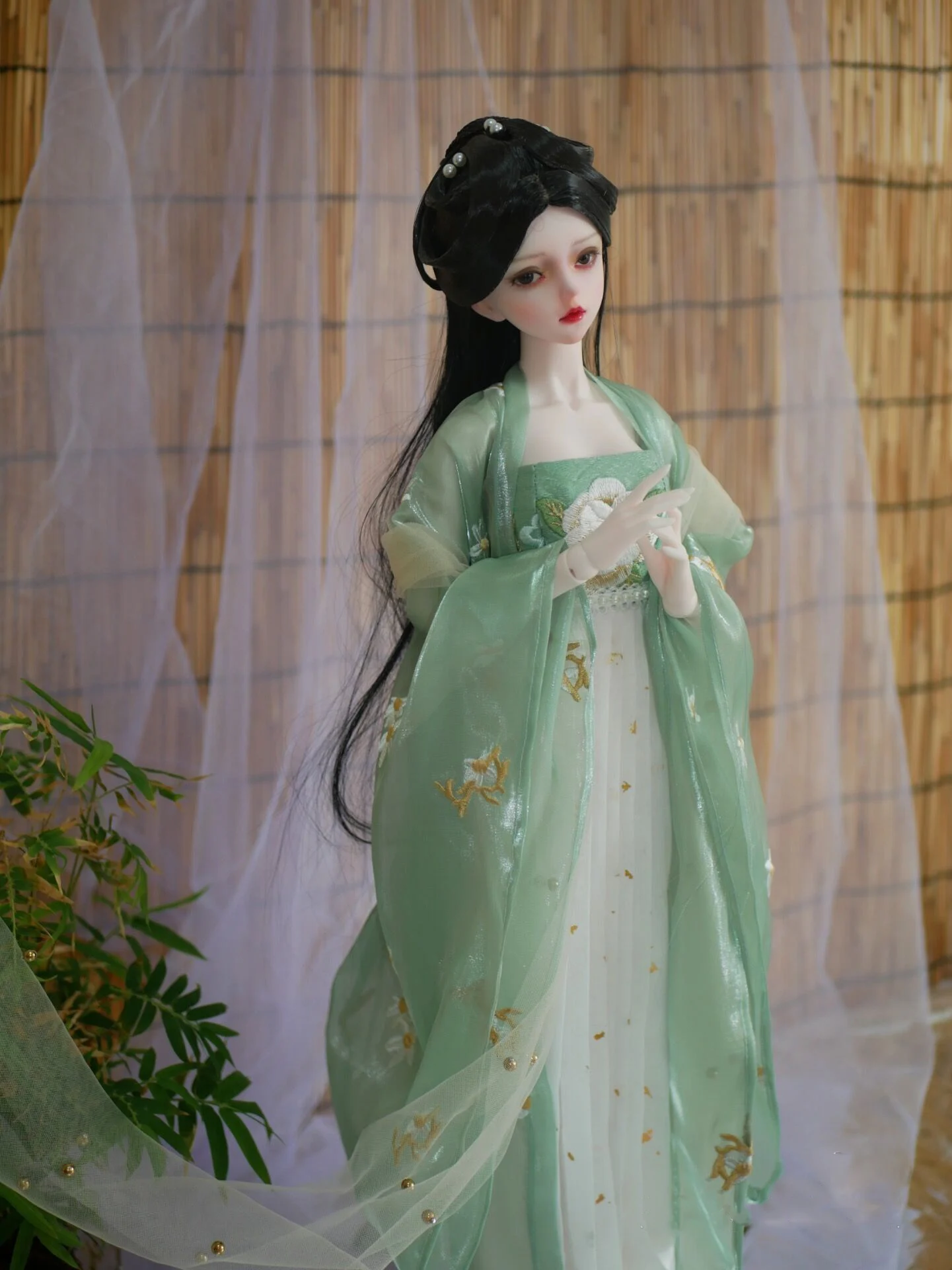 Фото Одежда для кукол BJD масштаба 1/4 и 1/3: старинный костюм, платье феи, китайский ханьфу для кукол BJD/SD/MSD/SD13, аксессуары для больших кукол C1853 №2