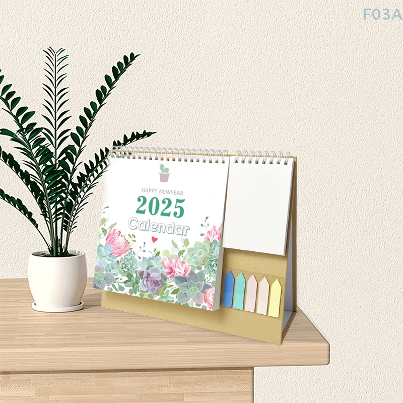 Настольный календарь на 2025 год небольшой ежемесячный планировщик настольный