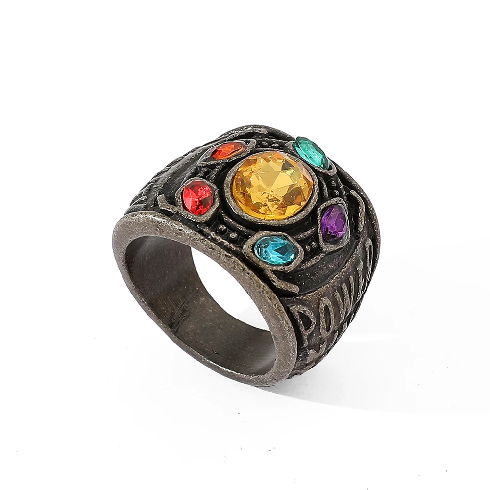 Кольцо Таноса из фильма Marvel Мстители для мужчин роскошные очаровательные