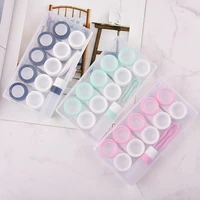 contact lens case eye contact lens box women travel contact lenses case leakproof container lenses box for display box