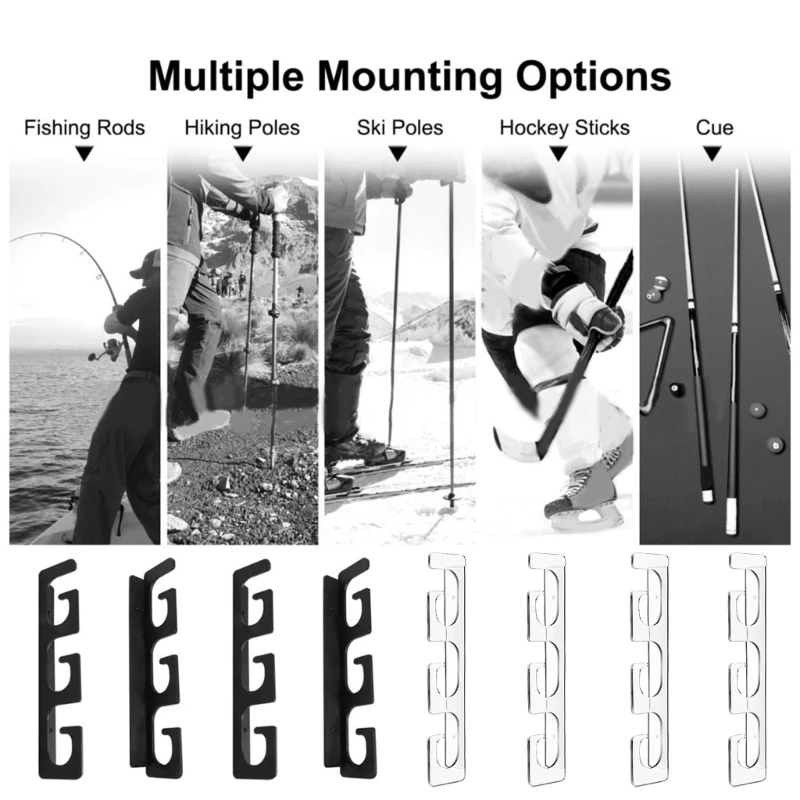 

Fishing Rod Organizers Set Wall Mounted Fishing Pole Rack Fishing Rod Holders