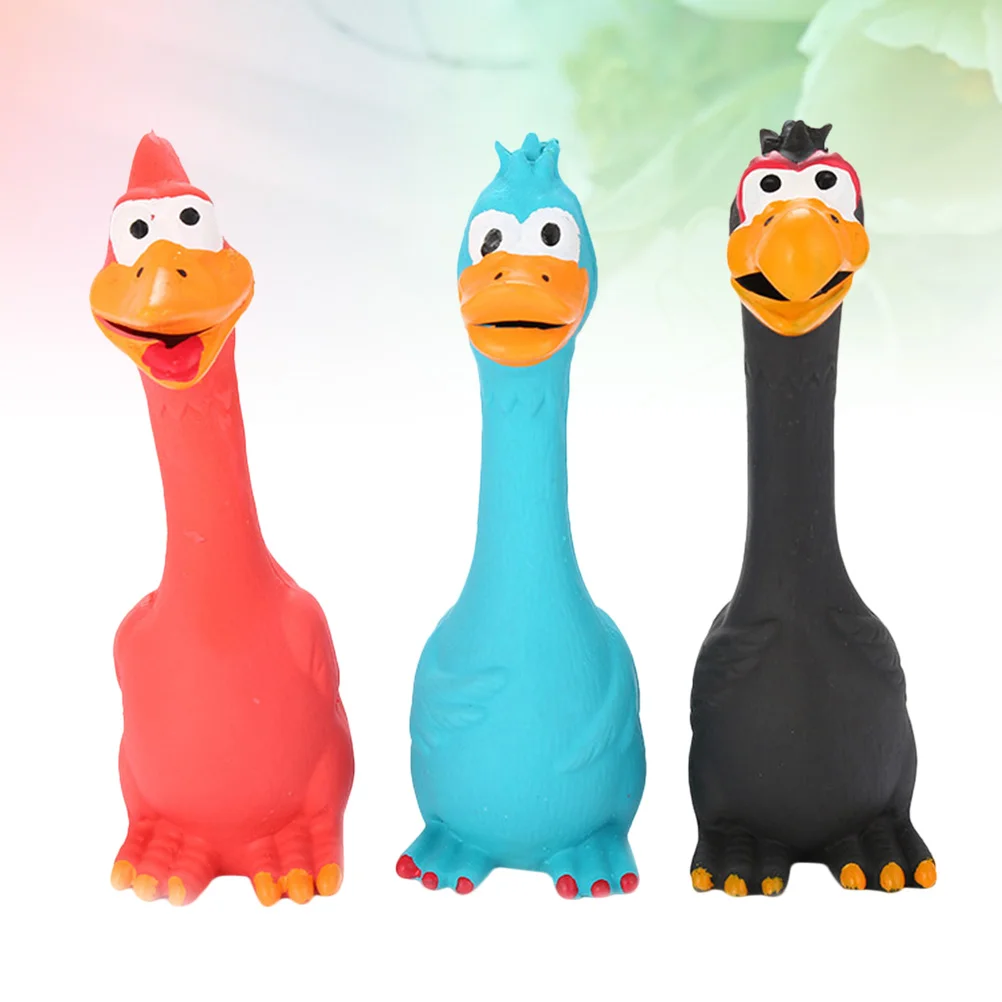 

Toy Dog Pet Chicken Screaming Cat Toys Dogschew Prank Puppy Chewing Funny Plaything Decompression Indestructible Squeaky Rubber