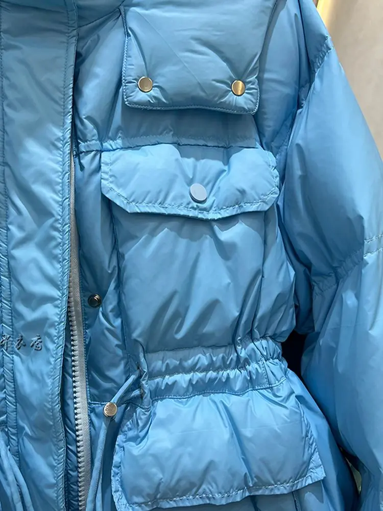 Women Long Down Jacket New Casual Style White Duck Down Jackets Autumn Winter Coats And Parkas Female Outwear