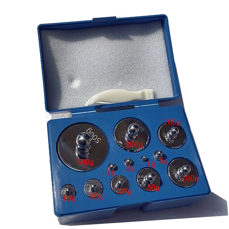 

1 кг 1010 г набор калибровочных весов 1/2/5/10/20/50/100/200/500 г для цифровых весов, измерения баланса, ювелирных изделий, медицинские весы M2