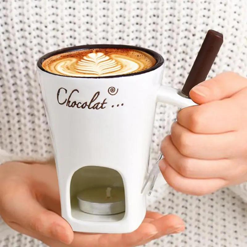 Чайная свеча Набор фондю Кружка для Горячий горшок Керамическая чашка плавления