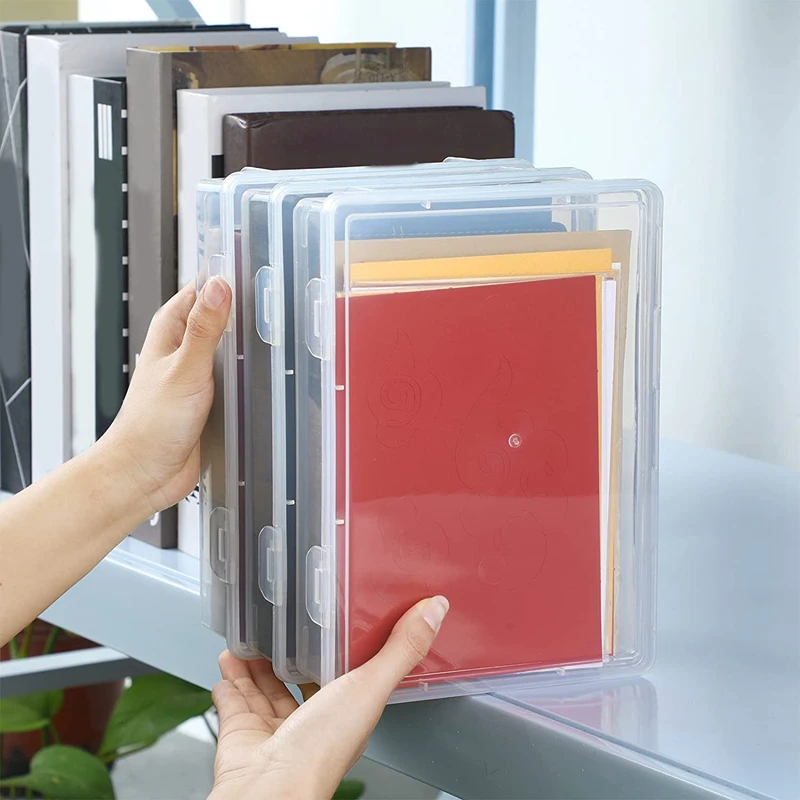 6 шт. пластиковая коробка для хранения с крышкой универсальный органайзер