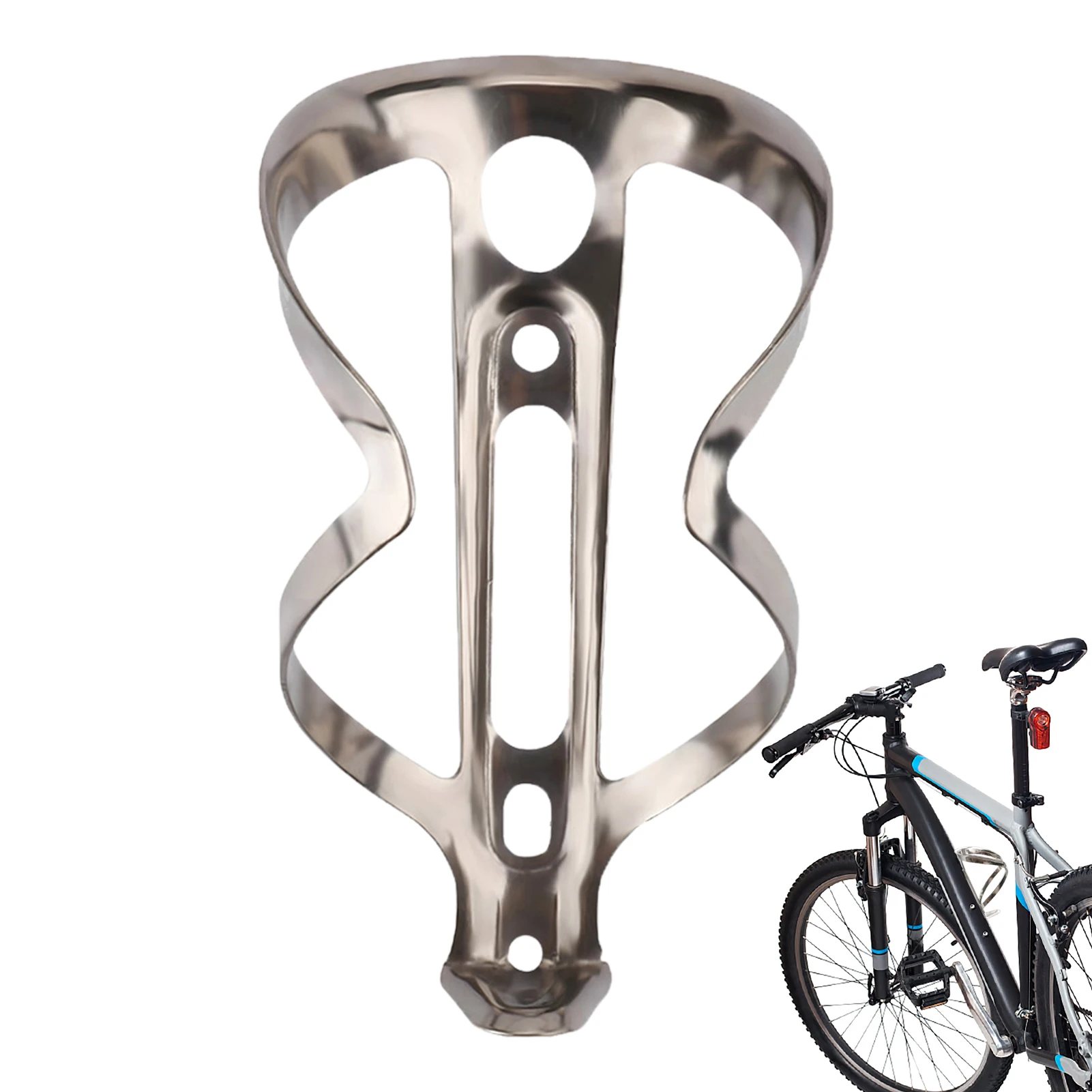 

Bicycle Water Bottle Holder Lightweight Titanium Alloy Bike Parts For Sports Water Bottles Bottled Beverages Bottled Water