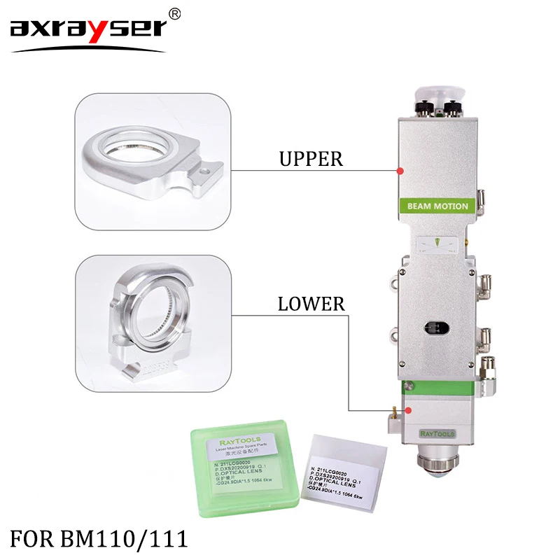 BT210 / 240S BM110 111 114 115 Волоконно - оптические лазеры с защитным ящиком линзы Raytools 37x7