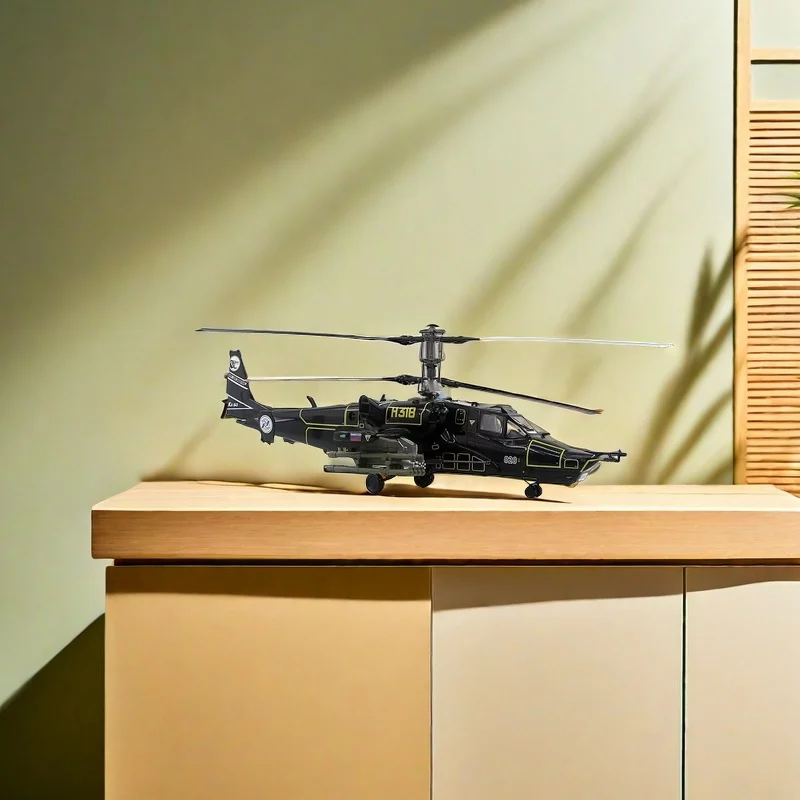 2024Новая горячая распродажа/72 масштаб 37024 Российские ВВС KA-50 Черная акула Gunship Card 50