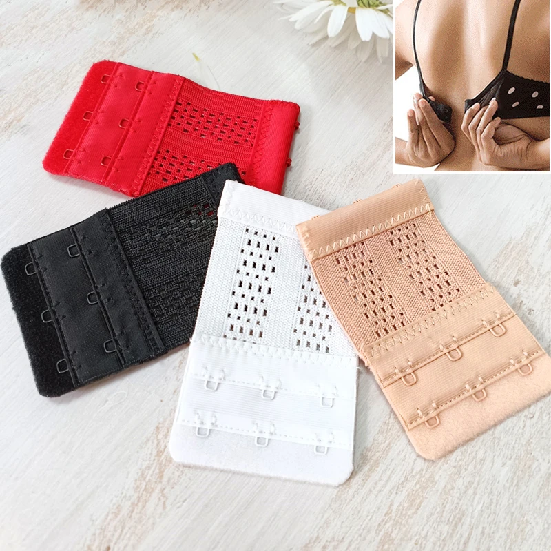 

3/4pcs Intimate Accessories Underwear Bra Extender Lengthen Expander 2 Row Buckle Adjustable Hook Bra Extenders Extension Buckle