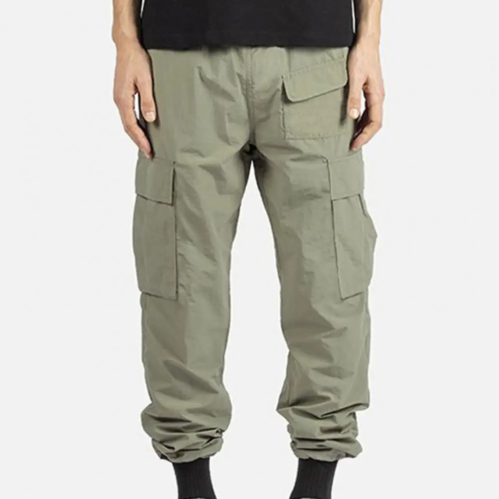 

Terrific Summer Trousers Quick Dry Joggers Men Trousers Colorfast Cargo Pants