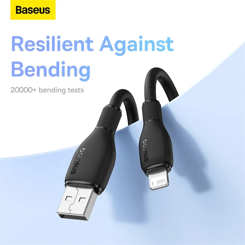 

Baseus 2.4A USB Cable For iPhone 12 11 Pro Max Xs X 8 Plus Fast Charging Cable For iPhone 5s 6s 7 SE Charger Cable USB