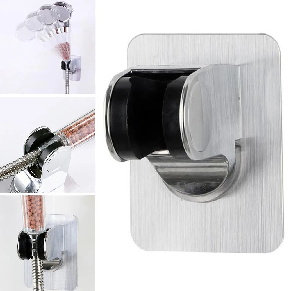

Self-adhesive Shower Head Holder Adjustable Punch Free Bathroom Bidet Shower Head Stand Bracket Wall Mounted Kitchen Accessories