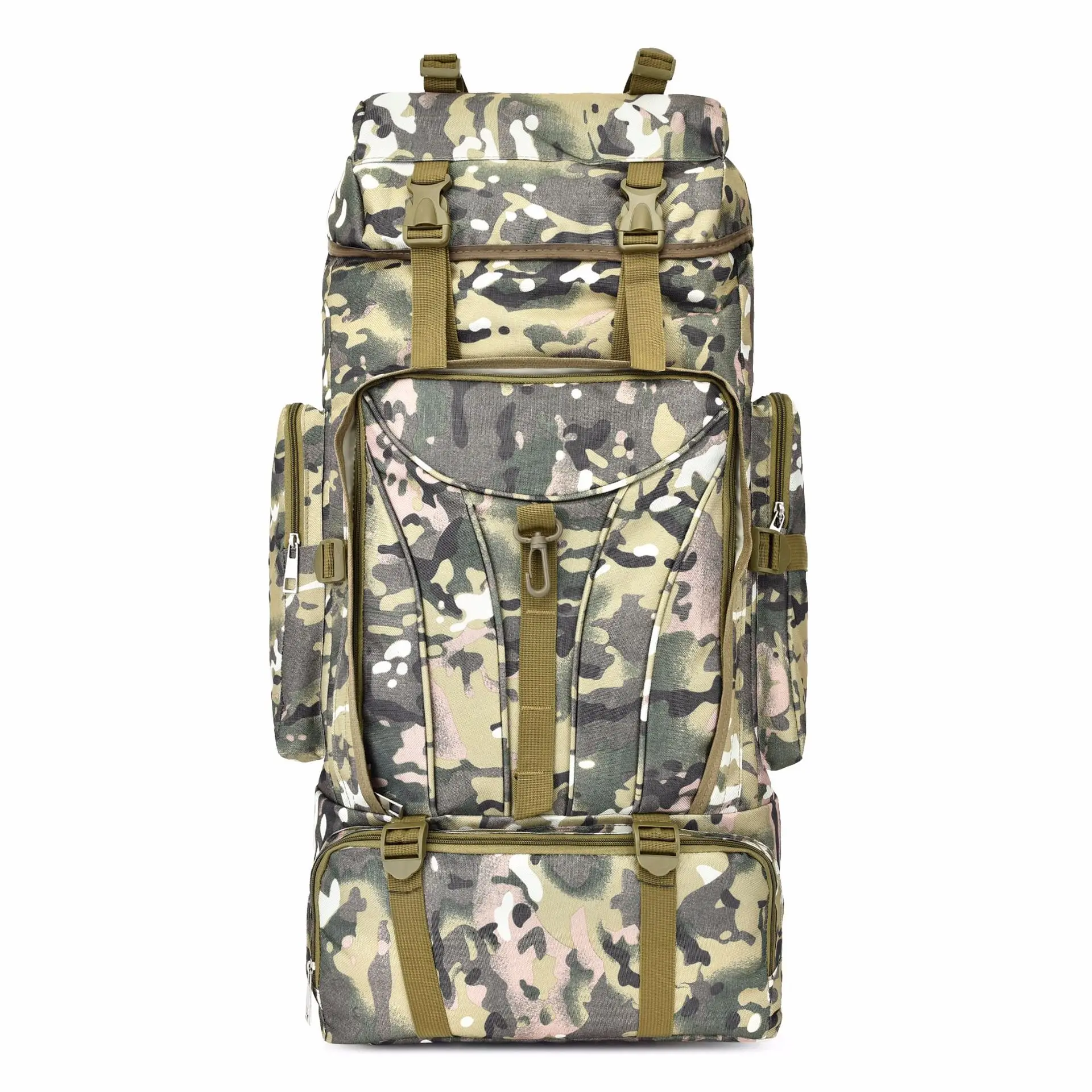 

Водонепроницаемый Камуфляжный тактический рюкзак 70L с системой «Молле», военный армейский рюкзак для походов и кемпинга, дорожный рюкзак, у...