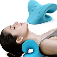 c type massage pillow neck stretcher cervical spine neck pillow relaxer cervical traction device massage pillow for pain relief