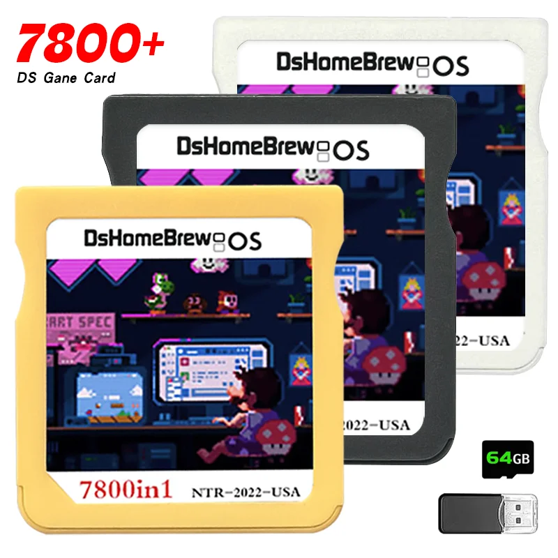 Игровая карта 7800 в 1 флэш-карта R4 3DS адаптер NDS SDHC памяти RTS DS