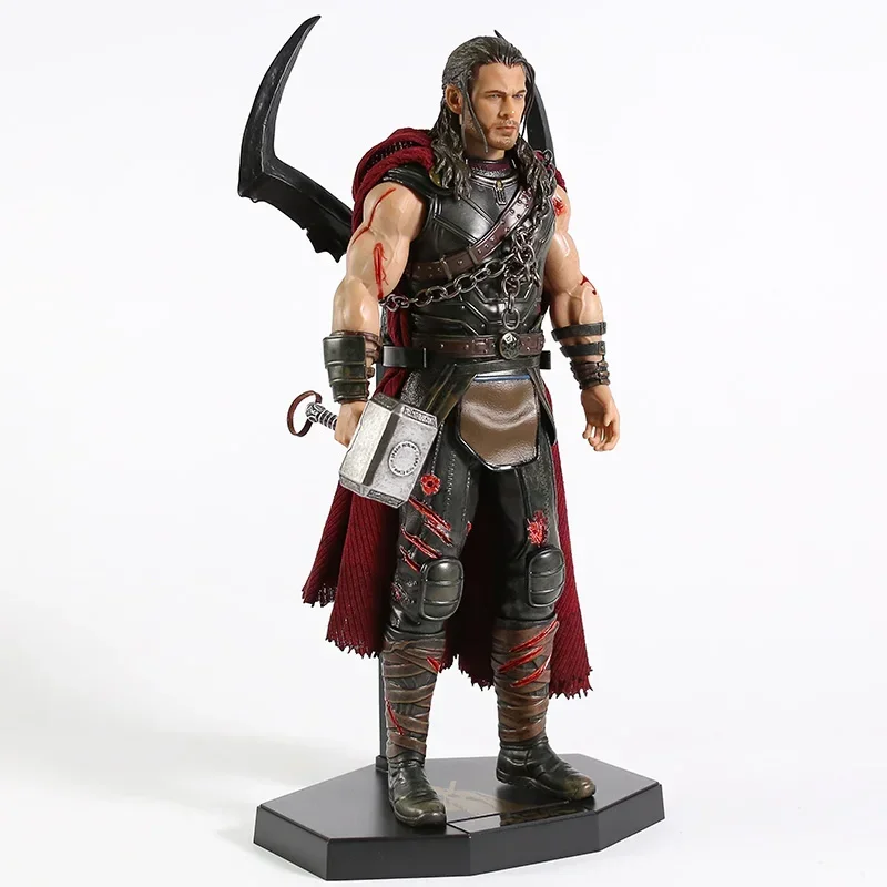 32 см Hero Mainan Gila Thor Ragnarok Patung Skala 1/6 Фигурка статуя ПВХ Модель Pahlawan Super Brinquedos Коллекция